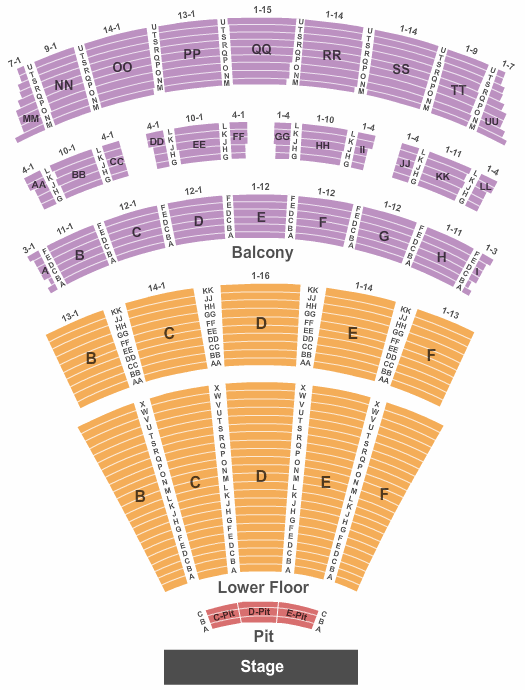 Music Hall At Fair Park The Nutcracker Seating Chart